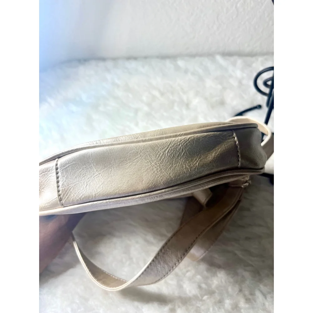 Nine West Tan Gold Crossbody Bag Purse